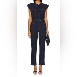 NWOT Good American Dark Denim Jumpsuit MRSP $239
